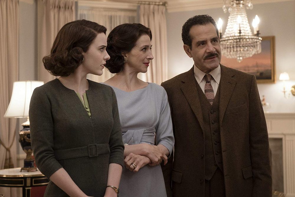 تونی شالهوب، مارین هینکل و ریچل براسناهان در سریال «خانم میسل شگفت انگیز»(The Marvelous Mrs. Maisel)